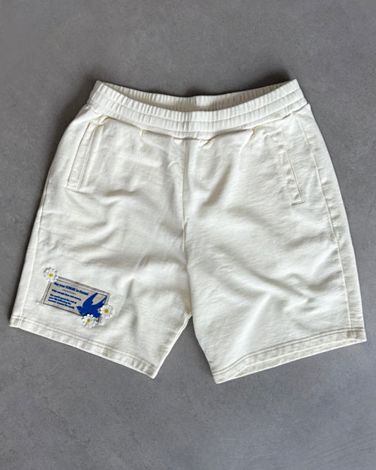 Beige Patchwork Short