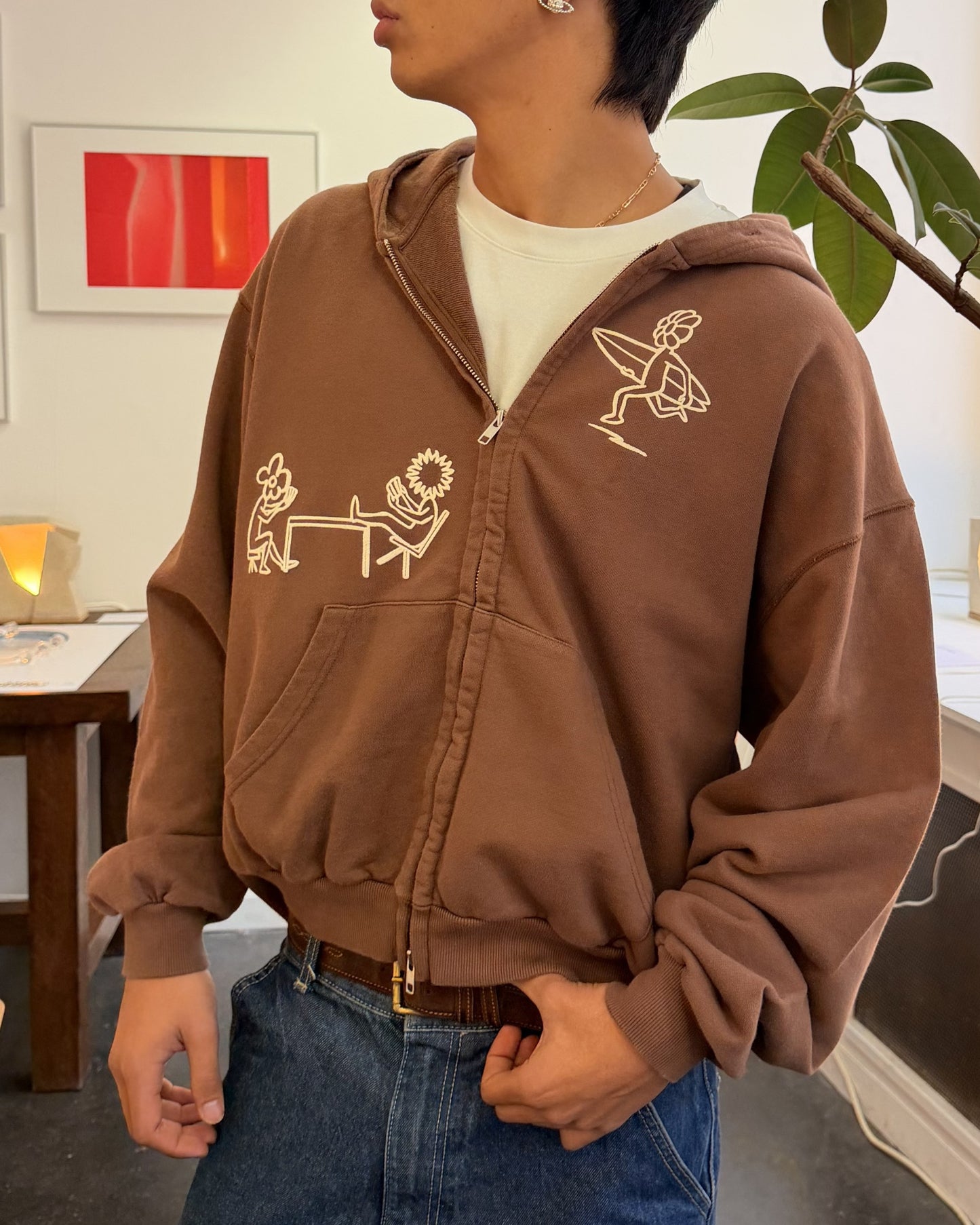 BROWN ZIP