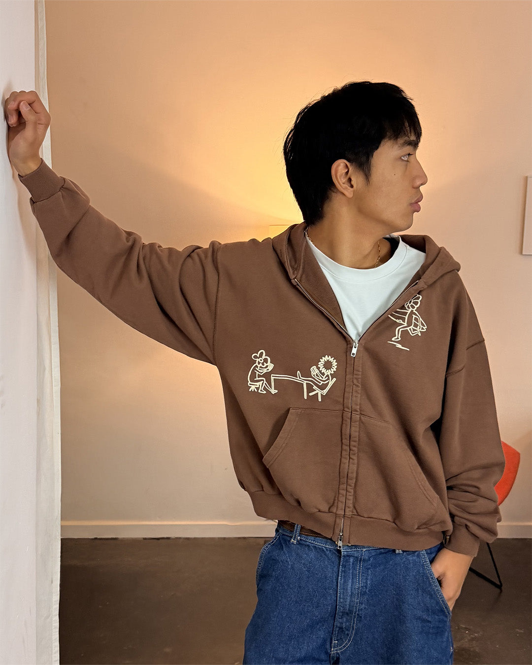 BROWN ZIP